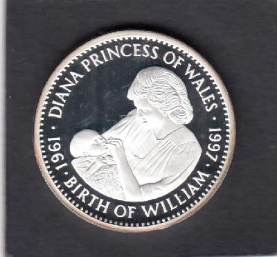 Beschrijving: 20 Dollar DIANA WITH BABY WILLIAM